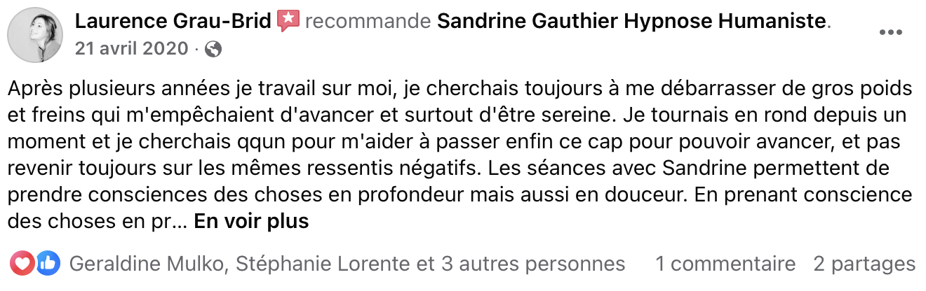 Témoignage Laurence