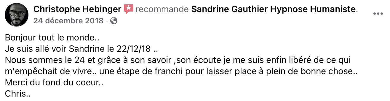 Témoignage Christophe