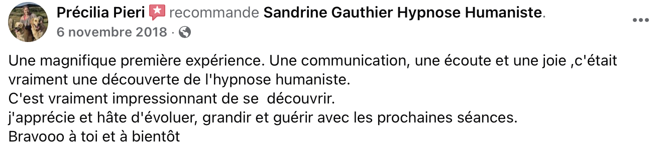 Témoignage Précilia Pieri