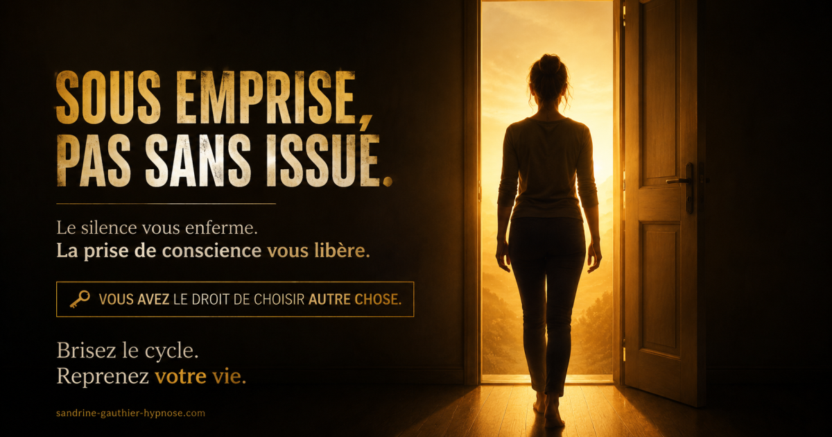 Sous emprise pas sans issue, sandrine gauthier hypnose